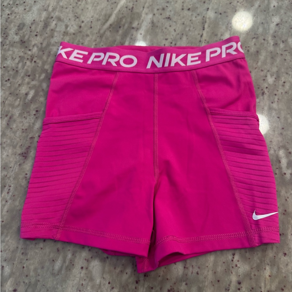Nike Pink Athletic Compression Shorts